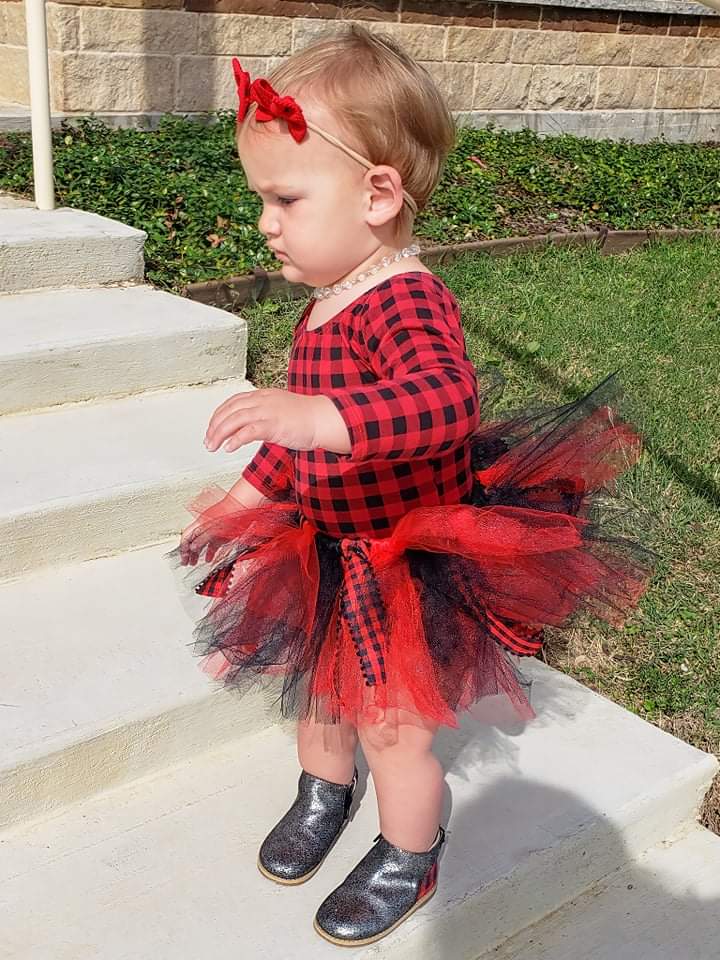 Buffalo Plaid Tutu Christmas