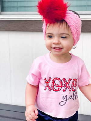 XOXO Y'all Valentine's Girls Shirt